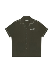 [MOO 6/21] Old Money Bowling Shirt เสื้อเชิ้ตผู้ชายแขนสั้น ปักลาย Old Money