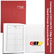 CAMPAP CA3126 128pgs Hard Cover Accounts Book (Assorted Colours)