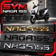 EMBLEM SYM NAGA 155 NAGA155 SINGLE LAYER LOGO EMBLEM ACCESSORIES ACCESSORY MODIFIED MODIFY