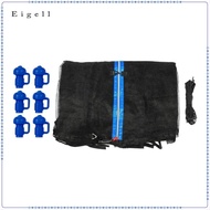 Eigell Trampoline Safety Enclosure Net Fence Weather Resistant Protective Net 14ft 6 Poles 4.27m