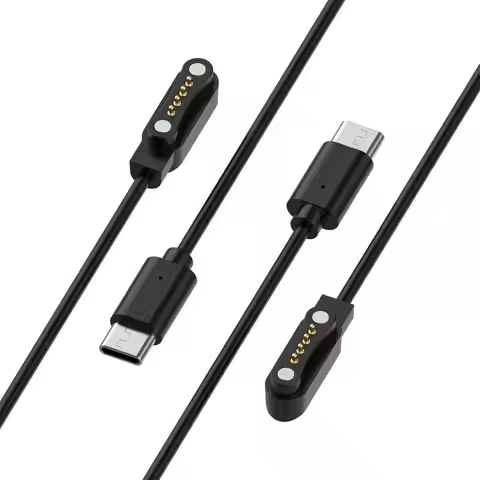 For PLAUD Note AI Voice Recorder Magnetic USB-C Power Cable Black Fast Charging Accessory For Voice 