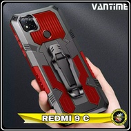 Casing Xiomi Redmi 9C Hardcase Redmi 9c Robot KickStand Cover Outdoor