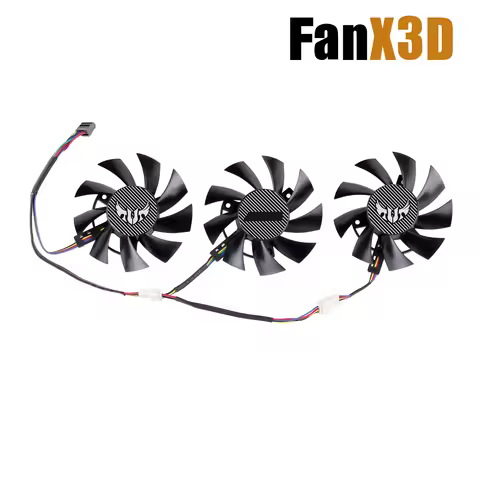 75MM FD8015U12S Cooling Fan For ASUS GTX 1660 SUPER Ti RX 5700 XT TUF X3 OC Graphics Video Card Fan 