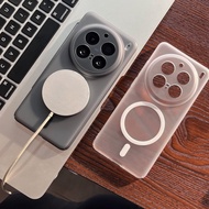 Clear Magnetic Case for Vivo X300 X200 Ultra X200S X200 Pro mini Casing Matte Transparent Hard PC Sh