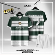 INDONESIAN JERSEY 01 GREEN FOOTBALL JERSEY-FUTSAL JERSEY VOLLEYBALL JERSEY FULL PRINTING