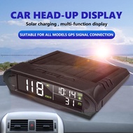 PC+ABS Black Wireless Car HUD Head-up Display Solar Powered Windscreen Projector Digital Speedometer