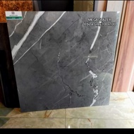 granit lantai 100x100 ebiza black motif marmer