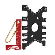 FNICEL | Aluminum Dovetail Jig and Mini L Square Keychain- Woodworking Tenon Caliper Table Saw Depth