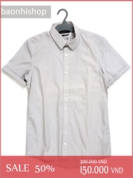 Áo Sơ Mi Tay Ngắn Celio Plain Basic Shirt -SIZE XS