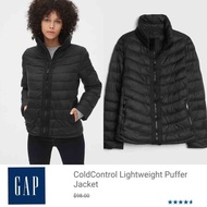 RJ724 Gap black cold control lightweight puffer jacket original - XS latest women's clothing jeans p