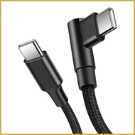 USB C Charger Cable 3 Ft Charging Cable 60W Portable 90 Degree Type C Charger Cord for Laptop Tablet