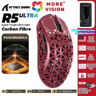 ATTACK SHARK R5 Ultra Wireless Gaming Mouse 3 Modes Connection Carbon Fiber PAW3950MAX 8000Hz Pollin