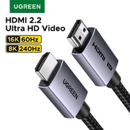 UGREEN HDMI 2.2 HD Video Braided Cable 2M 96Gbps 16K@60Hz 8K@240Hz 2K@480Hz HDR Gaming Cable for TV 