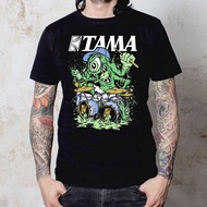 Tama Drum Peripheral Big Eye Monster Pattern Band Drummer T-Shirt Short-Sleeved Rock Percussion Cost