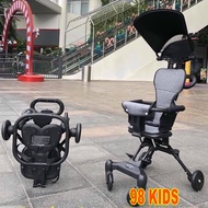 Foldable supermarket travel stroller, 2-way children's stroller [XD2CGG]