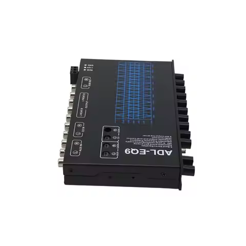 Q2-9 Band Equalizer High Performance 9 Equalization Bands 12V DC For Boat RV Car Metal With CD AUX I