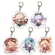 Cute Genshin Impact Game Character Acrylic Keychain SAYU Yoimiya Kazuha Kamisato Ayaka Rosaria Figures Pendant Keyring Ornament