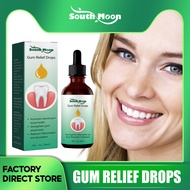 South Moon Gum Relief Drops Toothache Pain Relief Swollen Gum Drops Remove Periodontitis Cure Teeth Worms Antiseptic Mouth Periodontitis Tooth Oral Relief Drops Relieve Mouth Sores Blisters Periodontal Gum Pain Treatment Ulcer Pharyngitis Antibacteria