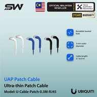 Ubiquiti U-Cable-Patch-0.3M-RJ45 Patch Cable Cat6 0.3M RJ45 Gigabit Ethernet Ultra Thin Flexible
