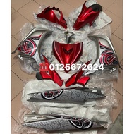 COVERSET YAMAHA 135LC V2 BATIK MERAH SILVER