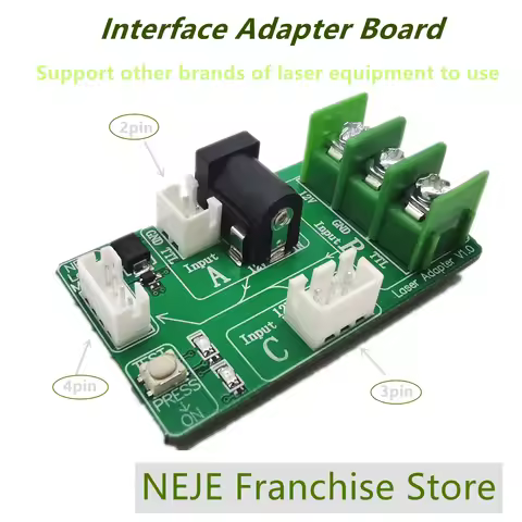 NEJE Laser Module Interface Adapter Board Connector for Laser Cutting Engraving Machine 2pin, 3pin, 