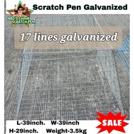 Scratch Pen 17 linesLightduty/ 15 linesHeavyduty Galvanized/ Limbering Pen W/ FREE FEEDER CUP‼️