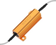 uxcell Aluminum Case Resistor 50W 8 Ohm Extension Wires Wirewound for LED Replacement Converter 50W8