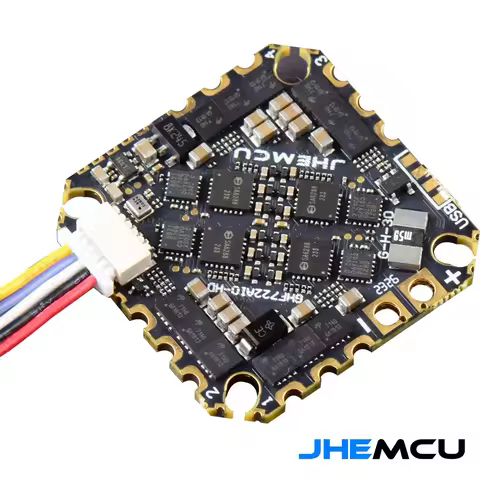 JHEMCU GHF722AIO-DSK AIO Flight Controller 40A ESC Betaflight OSD Baro 2-6S for FPV Racing Cinewhoop