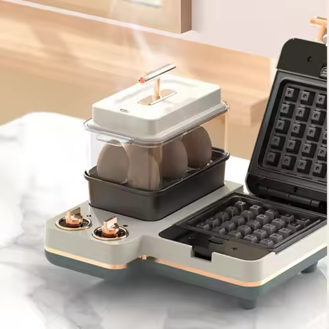 1200W multifunctional breakfast machine, sandwich lighter, small household waffle maker, toaster, sa