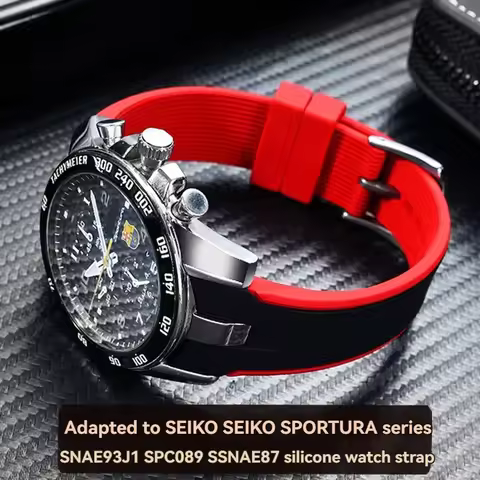For SEIKO Seiko SPORTURA series SNAE93J1 SPC089 SSNAE87 high-quality silicone waterproof men's watch