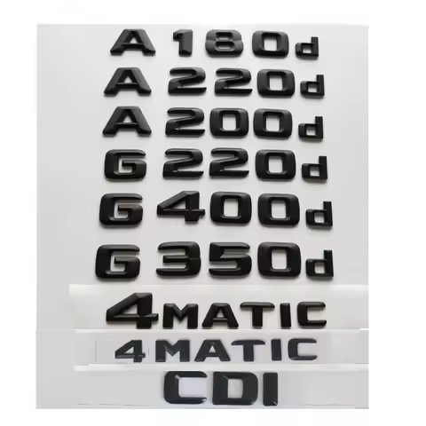 3D Black for Mercedes Benz A180d A200d A220d A250d A280d G180d G200d G220d G250d G280d G300d G320d G