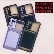 EllaStuff Bisa COD Oppo Reno 6 5G Case Softcase POCKET CARD HOLDER Case Casing Oppo Reno6 5G