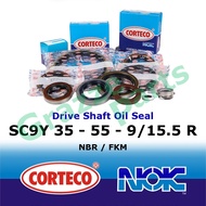 NOK Corteco Drive Shaft Driveshaft Oil Seal Toyota Caldina ZZT241 AZT241 Wish 1.8 ZNE10 ANE10 ZGE20 ST171 (35*55*9/15.5)
