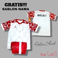 (FREE SABLON NAMA)BAJU OLAHRAGA BOLA ANAK JERSEY BAJU FUTSAL KAOS VOLY