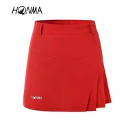 HONMA New golf women's skirt and culottes solid color design fashionable simple free-style movement Genuine Japan style