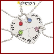 FESTIZO 4 Bff Friend Love Necklace Best Friend Froever Necklace