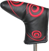 CRAFTSMAN GOLF Red Swirl Black Putter Cover Headcover for Scotty Cameron Ping Blade Magnetic Closure