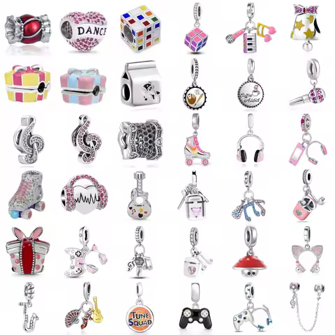 New 925 Sterling Silver Charm Fit Original Bracelet Accessories Women Jewelry Youth Sports Series Ic