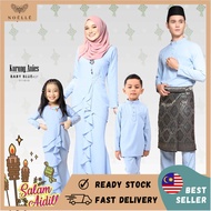Noelle Baju Raya Family 2023 Baju Kurung Mother Child Baju Melayu Slim Fit Dad Anak BABY Sedondon ANIES - BABY BLUE 27