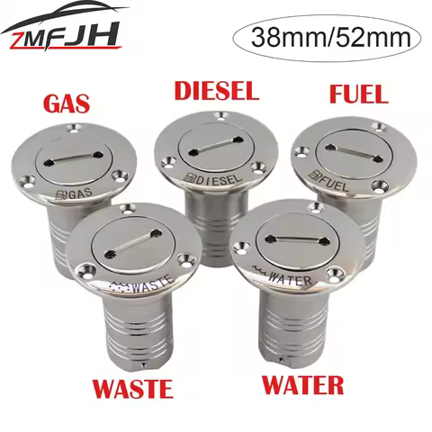 Marine Boat Hardware Deck Filler 38/50mm 316 Stainless Steel Key Cap Filler Water Waste Diesel Gas F