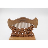 ❡∏Hua Mulan 6-7 Dark Peachwood Comb