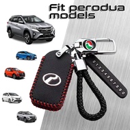 Leather Perodua Car Key Cover Case MYVI BEZZA AXIA ARUZ ATIVA ALZA Remote Casing Sarung Kunci