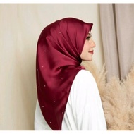 Tudung Bwal Satin Buble Luxe Batu Tabur