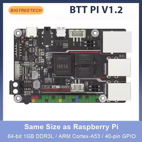 BIGTREETECH BTT PI V1.2 Board Quad Core Cortex-A53 2.4G WiFi 40Pin GPIO VS Raspberry PI 3B Orange Pi