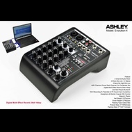 Mixer Ashley Evolution 4 Original 4 Channel efek reverb Bluetooth