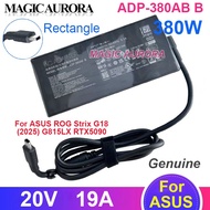 Genuine ADP-380AB B Power Adapter 20V 19A 380W for ASUS ROG Strix G18 (2025) G815LX RTX5090 Laptop C