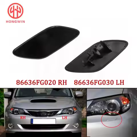 Front Bumper Left Right Headlight Lamp Washer Nozzle Cap Spray Cover 86636FG030 86636FG020 For Subar