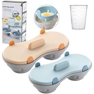 Egg Poacher Microwavable, Egg Steam with Measure Cup Dishwashable, Egg Maker Poached Egg Steamer Kit