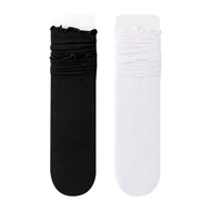 socks women socks White Ice Silk Socks - Women's Summer Mid-Calf Design