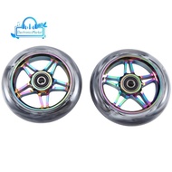 2Pcs Electric Scooter Wheel Scooter Replacement Wheels With Bearing Stunt Scooter Pu Wheels Scooter 